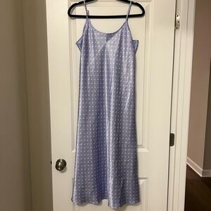 Purple slip dress